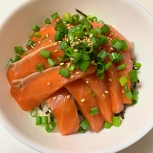 サーモン丼 / Salmon Donburi